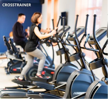 Crosstrainer på gym