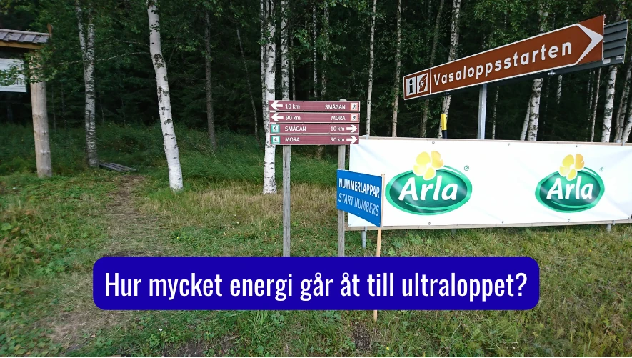 Foto från startplatsen för Vasaloppet och Ultravasan